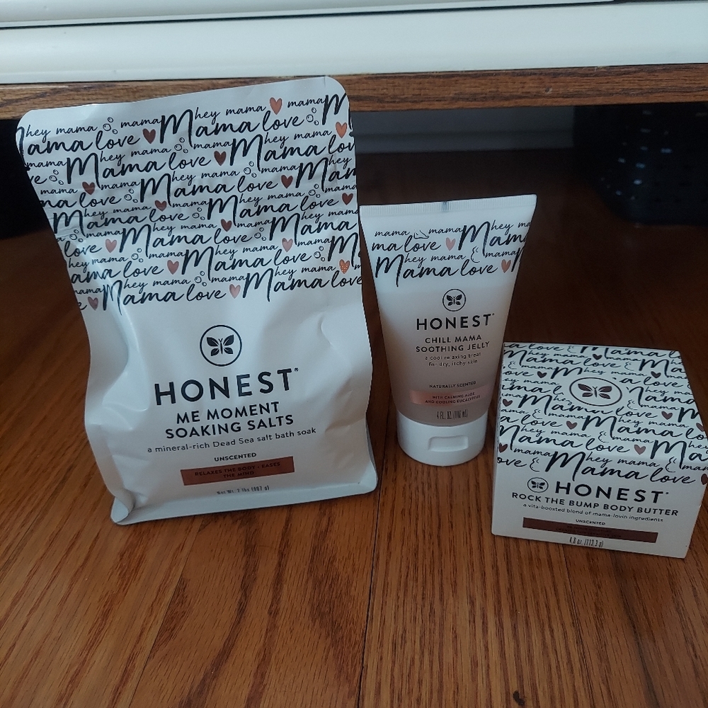 The Honest Company Honest Mama Soaking Salts Soothing Jelly Body Butter NEW